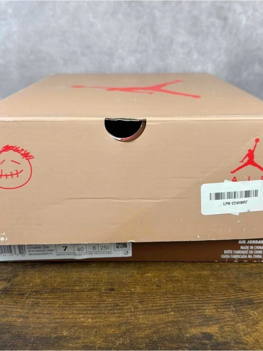 Jordan 6 Retro Travis Scott British Khaki Size 7 DH0690-200 Men’s Shoes OG Rare